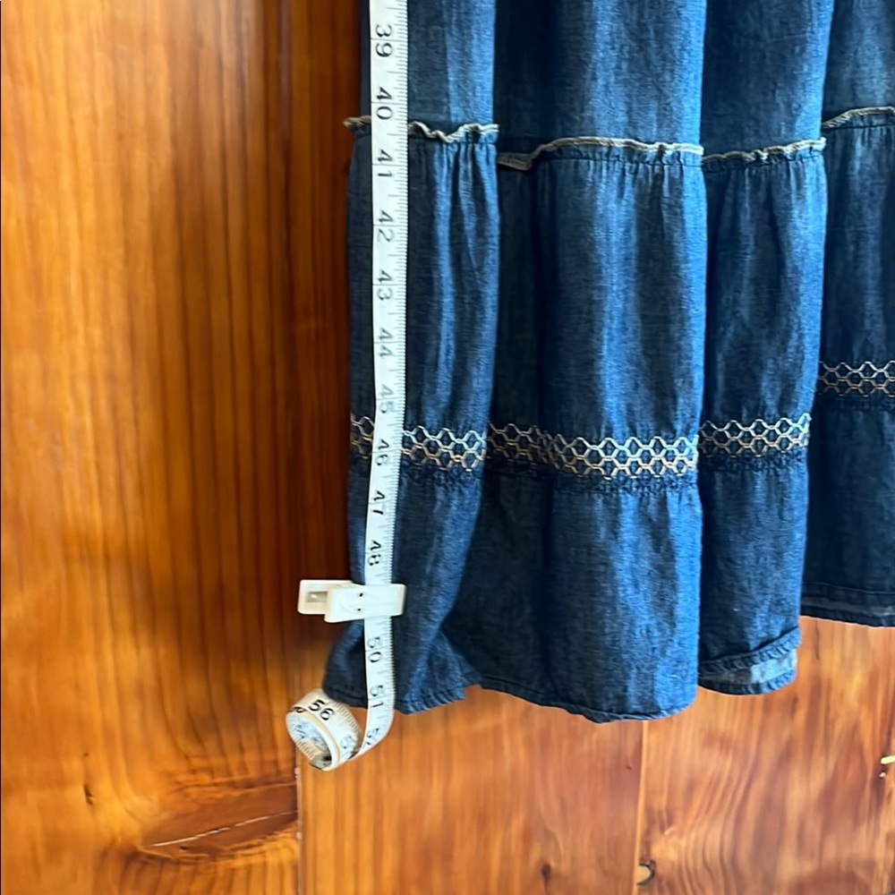 Blue Sleeveless Maxi Dress - Picture 14 of 14